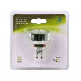 Lucide spaarlamp - GU10 - 8W - 2700K - wit