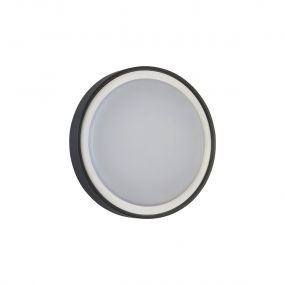 Projectlight Henry - plafondlamp - Ø 26 x 4,4 cm - 15W LED incl. - IP54 - zwart 