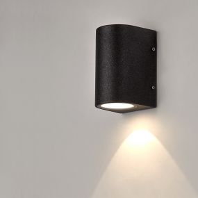 Projectlight Dante - buiten wandverlichting - 7,1 x 6,6 x 11,1 cm - 3W LED incl. - IP65 - donker grijs