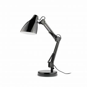 Faro Gru - bureaulamp - 33 x 15,7 x 50 cm - mat zwart