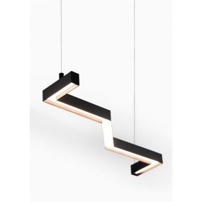 KLUS PDS-ZMG - LED profiel voor een smallere lichtbundel - 1,66 x 2,2 cm - 200cm lengte - zwart