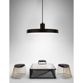 Nova Luce Chioto - hanglamp - Ø 60 x 120 cm - zwart