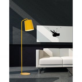 Nova Luce Stabile - staanlamp - 188 cm - geel en wit