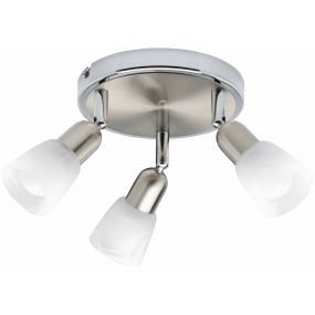 Sofia 3 round - satijn chroom