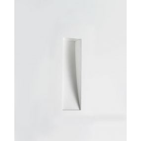Nova Luce Cirocco - inbouw wandverlichting - 24 x 11 cm - wit gips