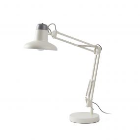 Faro Snap - bureaulamp - 57,3 x 15 x 57 cm - gebroken wit en grijs