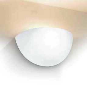 ONE Light Decorative Wall Lights Gypsum - wandverlichting - 28 x 14 x 14 cm - wit