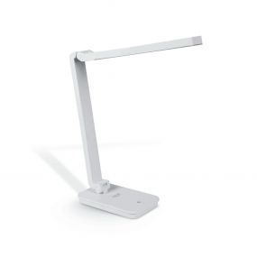 ONE Light Reading LED Lamps - bureaulamp met USB-poort - 30,3 x 10,5 x 34 cm - 6W dimbare LED incl. - wit
