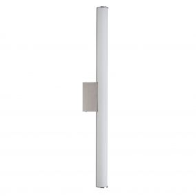 Brilliant Tube - plafond/wandlamp - 60 x 11 cm - 17W LED incl. - wit & chroom 