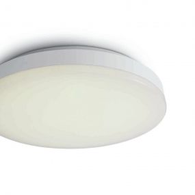 ONE Light LED Slim Plafo - plafondverlichting met sensor - Ø 28,5 x 5,5 cm - 20W LED incl. - wit