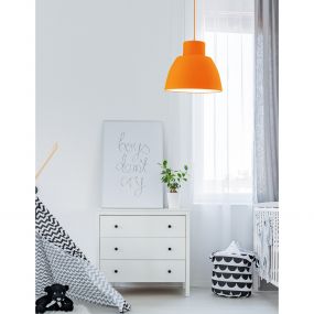 Nova Luce Vince - hanglamp - Ø 40 x 130 cm - oranje