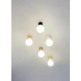 Faro Ten - plafond/wandverlichting - Ø 6 x 7 cm - mat wit