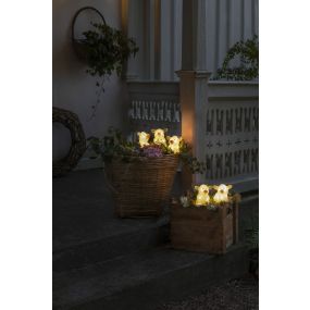 Konstsmide kerstverlichting - varkens - 10 x 8 x 12 cm - IP44 - transparant