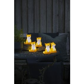 Konstsmide kerstverlichting - vossen - 9,5 x 9 x 12 cm - IP44 - transparant
