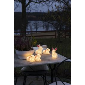 Konstsmide kerstverlichting - konijnen - 15 x 8 x 15 cm - IP44 - transparant