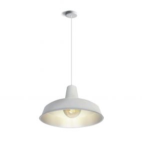 ONE Light Retro Pendants - hanglamp - Ø 40 x 184 cm - wit en grijs