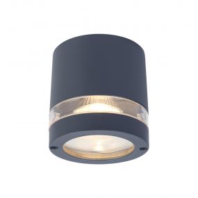 Lutec Focus - buiten plafondlamp - Ø 10 x 10 cm - IP44 - donkergrijs