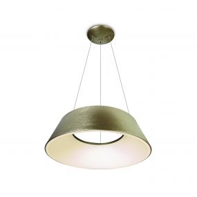 ONE Light Mushroom - hanglamp - Ø 60 x 218,5 cm - 60W LED incl. - geborsteld goud