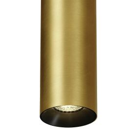 ONE Light Cylinder - hanglamp - Ø 7,5 x 224 cm - geborsteld messing