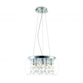 ONE Light Classic - hanglamp - Ø 40 x 120 cm - chroom