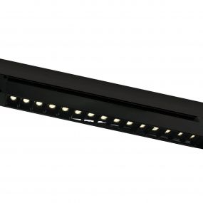 ONE Light Adjustable LED Linear Track Light - track spot - 3-fase railsysteem - 48 x 3,3 x 4,5 cm - 15 x 1W LED incl. - zwart