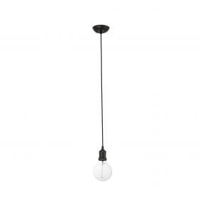Faro Art - hanglamp - Ø 11 x 9 cm - mat zwart