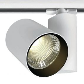 ONE Light COB Dark Light Cylinder - rail spot met COB LED - 3-fase railsysteem - Ø 9,8 x 13 cm - 36W LED incl. - wit 