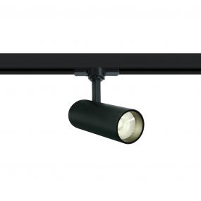 ONE Light COB Cylinder - rail spot met COB LED - 3-fase railsysteem - Ø 5,5 x 14,7 cm - 10W LED incl. - zwart - witte lichtkleur