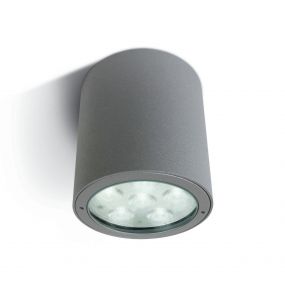 ONE Light Outdoor Ceiling Cylinders - buiten plafondverlichting - Ø 9 x 9,2 cm - 1 x 6W LED incl. - IP54 - grijs