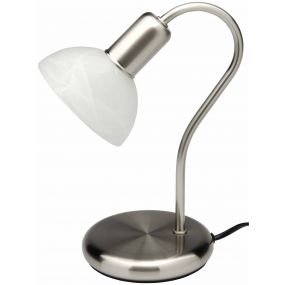 Brilliant Pearl - tafellamp - 25 cm - satijn chroom (laatste stuks!)