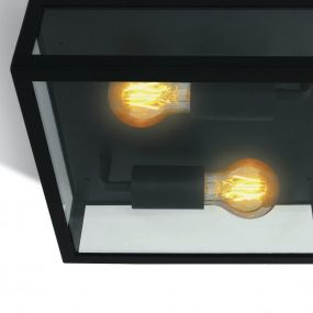 ONE Light Romantic Outdoor - buiten plafondverlichting - 28 x 28 x 10 cm - IP43 - zwart