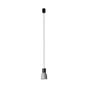 Faro Kombo - hanglamp - Ø 12 x 21 cm - grijs en zwart