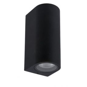 Lucide Zaro - buiten wandlamp - 7,8 x 6,8 x 16 cm - IP44 - zwart