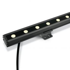 ONE Light LED Wall Washers - verstraler - 50 x 6 x 3,1 cm - 12 x 1W dimbare LED incl. - IP66 - grijs - warm witte lichtkleur