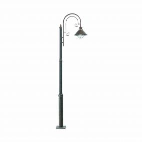 Faro Nautica – lantaarnpaal - 56 x 18,5 x 220 cm - IP33 - roestbruin