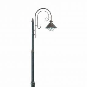 Faro Nautica – lantaarnpaal - 56 x 18,5 x 220 cm - IP33 - roestbruin