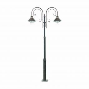 Faro Nautica – lantaarnpaal - 108 x 18,5 x 225 cm - IP33 - roestbruin