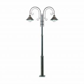 Faro Nautica – lantaarnpaal - 108 x 18,5 x 225 cm - IP33 - roestbruin