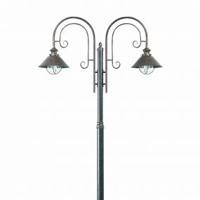 Faro Nautica – lantaarnpaal - 108 x 18,5 x 225 cm - IP33 - roestbruin