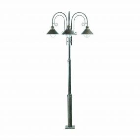 Faro Nautica – lantaarnpaal - 95 x 18,5 x 225 cm - IP33 - roestbruin