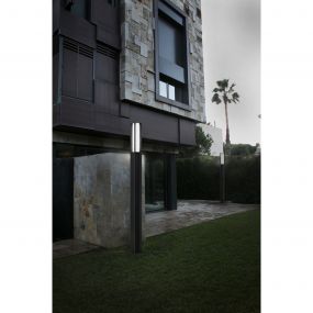 Faro Bu-Oh! - lantaarnpaal - Ø 15 x 250 cm - 42W LED incl. - IP65 - donkergrijs