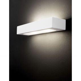 Nova Luce Otello - wandverlichting - 36 x 9,5 x 7 cm - wit gips (stockopruiming!)