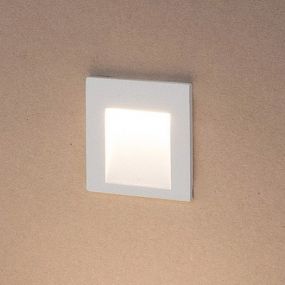 Nova Luce Krypton - inbouw wandverlichting - 8 x 7 x 8 cm - 3W LED incl. - IP54 - wit (stockopruiming!)