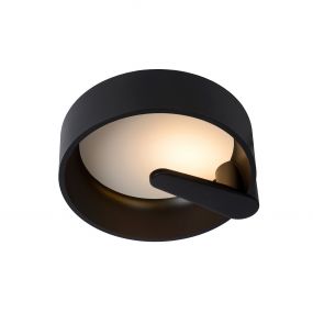 Lucide Miami - plafondverlichting - Ø 30 x 10,5 cm - 12W dimbare LED incl. - zwart