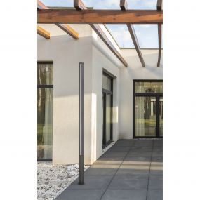 Faro Grop – lantaarnpaal - Ø 8 x 200 cm - 27W LED incl. - IP54 - donkergrijs