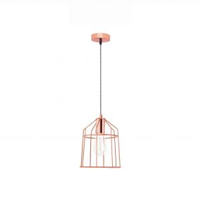 Nova Luce Peppino - hanglamp - Ø 19 x 120 cm - koper (stockopruiming!)