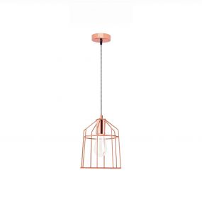 Nova Luce Peppino - hanglamp - Ø 19 x 120 cm - koper (stockopruiming!)