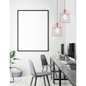 Nova Luce Peppino - hanglamp - Ø 19 x 120 cm - koper (stockopruiming!)