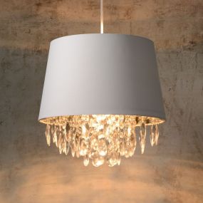 Lucide Dolti - hanglamp - Ø 30 x 138 cm - wit