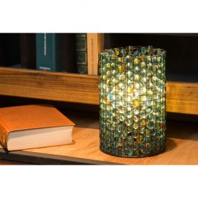 Lucide Extravaganza Marbelous - tafellamp - Ø 15 x 21 cm - groen